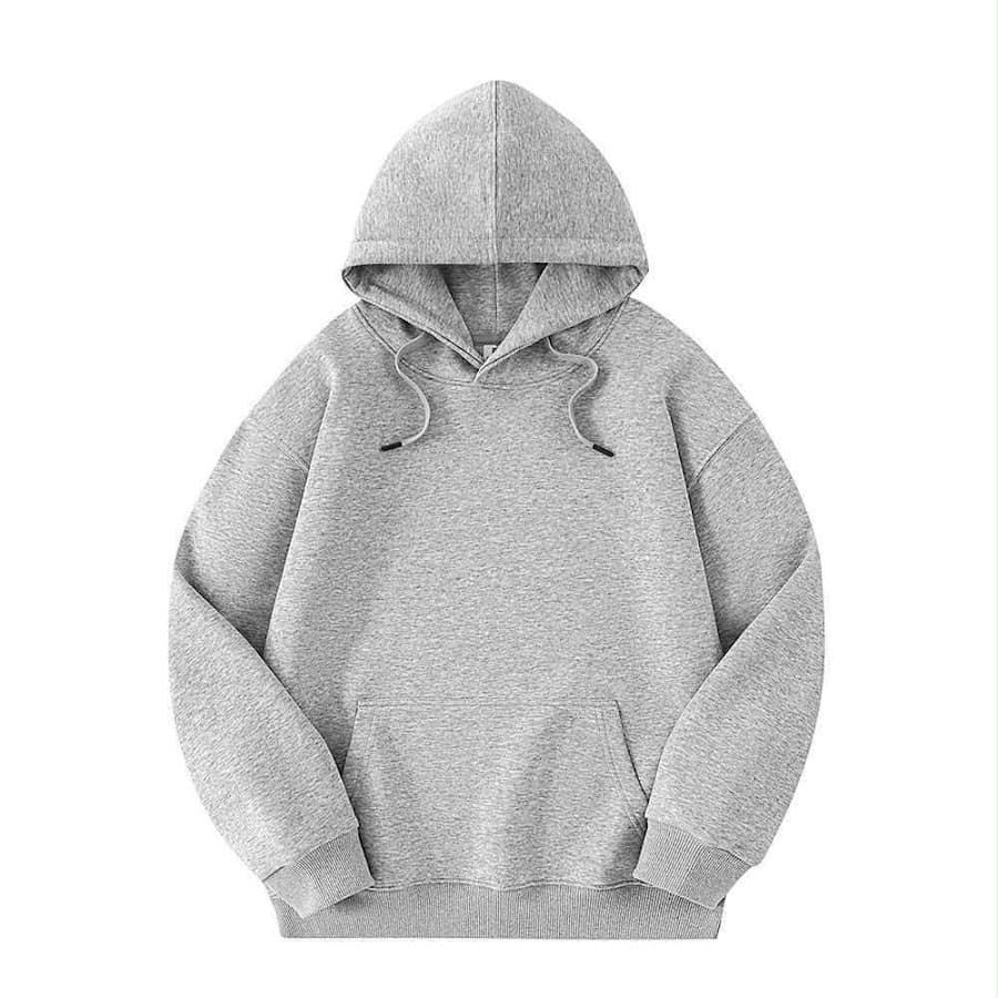 Suéter con capucha gris perla